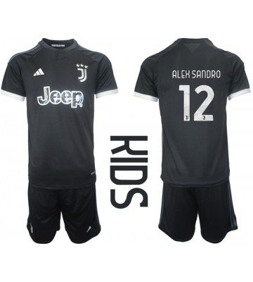 Maillot de foot Juventus Alex Sandro #12 Troisième enfant 2023-24 Manches Courte (+ pantalon court)
